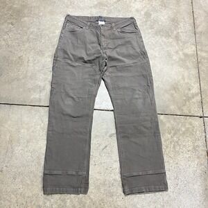 Outdoor Research Deadpoint Pants Men 36x32 Brown Double-Knee Twill Straight Leg